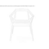 Solid wood chair with armrests Fryeburg