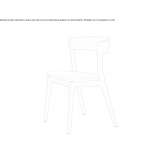 Stackable ash chair Flawinne