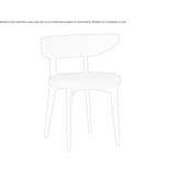 Upholstered ash chair with leather or fabric cover Neoga