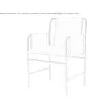 Leather chair with armrests Seabeck