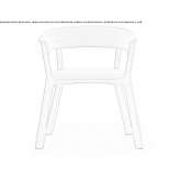 Upholstered chair with armrests Markelo