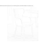 Leather chair with armrests Acos