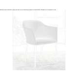 Chair upholstered in fabric with armrests Acos