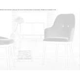Chair upholstered in fabric with armrests Acos