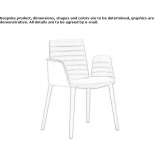 Chair with armrests Isieres