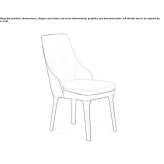 Upholstered restaurant chair Cacique