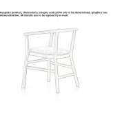 Solid wood chair with integrated cushion Peris