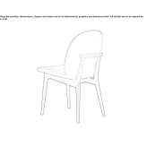Upholstered wooden chair Orsay