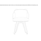 Upholstered chair with armrests Weipa