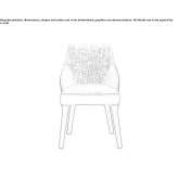 Upholstered restaurant chair Cacique