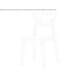 Stackable polycarbonate chair Sevran