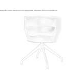 Upholstered chair with armrests Tormac