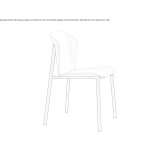 Chair made of steel and wood Flinders