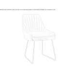 Leather chair based on a sleigh Cabras