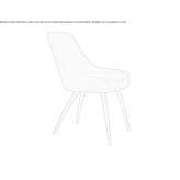 Fabric chair Cabras