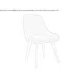 Fabric chair Cabras