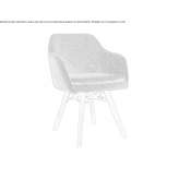Fabric chair with armrests Cabras