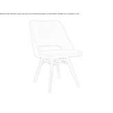 Fabric chair Lussac