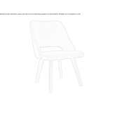 Fabric chair Lussac
