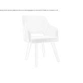 Fabric chair with armrests Lussac