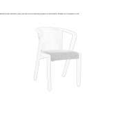 Beech chair with armrests Tacony