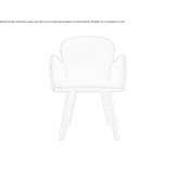 Leather chair with armrests Bannio