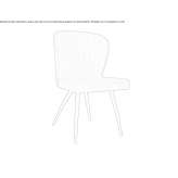 Leather upholstered chair Sobreira