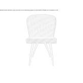 Chair upholstered with fabric Sobreira