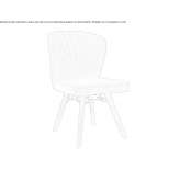 Leather upholstered chair Sobreira