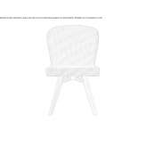 Chair upholstered with fabric Sobreira
