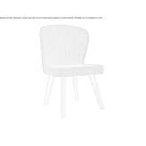 Chair upholstered with fabric Sobreira