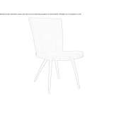Chair upholstered with fabric Quiaca