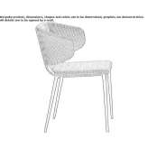 Chair upholstered with fabric Wanaque