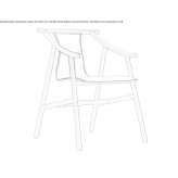 Leather chair with armrests Dedenevo