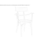 Beech chair with armrests Kevsala