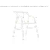 Beech chair with armrests Dedenevo