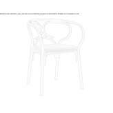 Wooden armchair Nuoro
