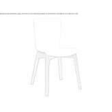 Polypropylene chair Zmigrod