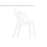 Ash chair with open backrest Borgholm