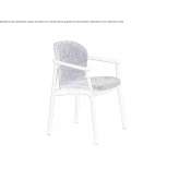 Chair upholstered in fabric with armrests Flinders