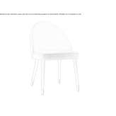 Fabric chair with ash base Zaventem