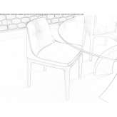 Leather upholstered chair Cessnock