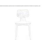 Chair upholstered with fabric Rafz