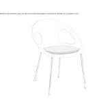 Technopolymer restaurant chair Imsbach
