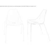 Stackable polypropylene chair Soho