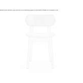 Chair made of beech wood and fabric Belleu