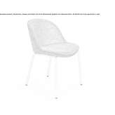 Upholstered metal restaurant chair Ungrej