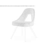 Chair upholstered with fabric Vergel