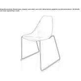 Polypropylene chair based on a sled Soho