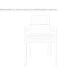 Upholstered chair with armrests Narara